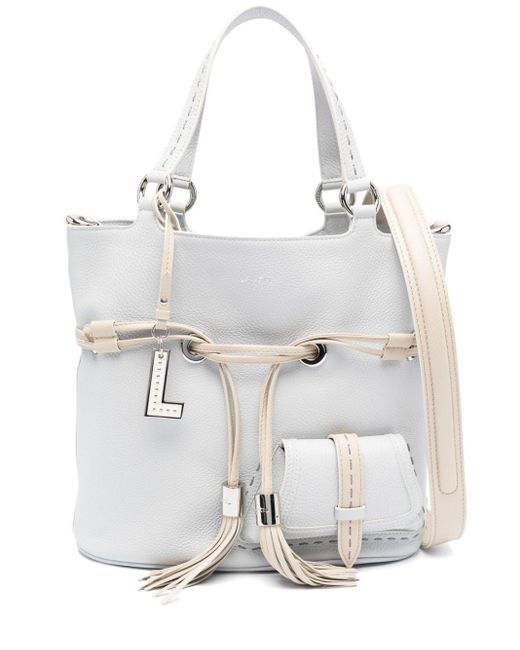 Lancel Premier Flirt Leather Bag in White Lyst