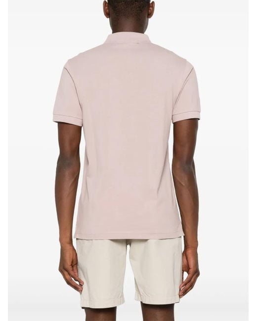 Sunspel Pink Short-Sleeve Cotton Polo Shirt for men