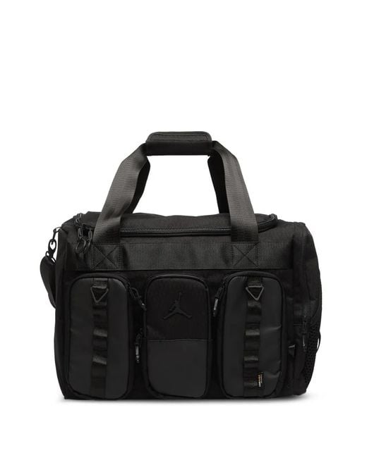 Nike Black Collectors Logo-Patch Gym Duffle Bag