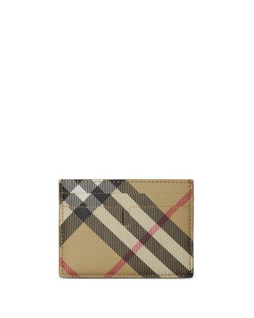 Burberry Multicolor Beige Nova Check Leder Brieftasche