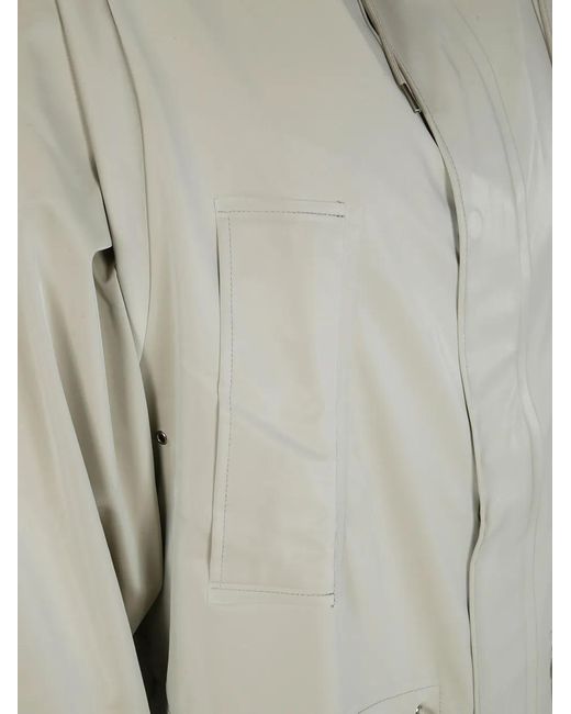 Rains Gray Bold Long Jacket