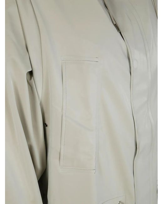 Rains Gray Bold Long Jacket