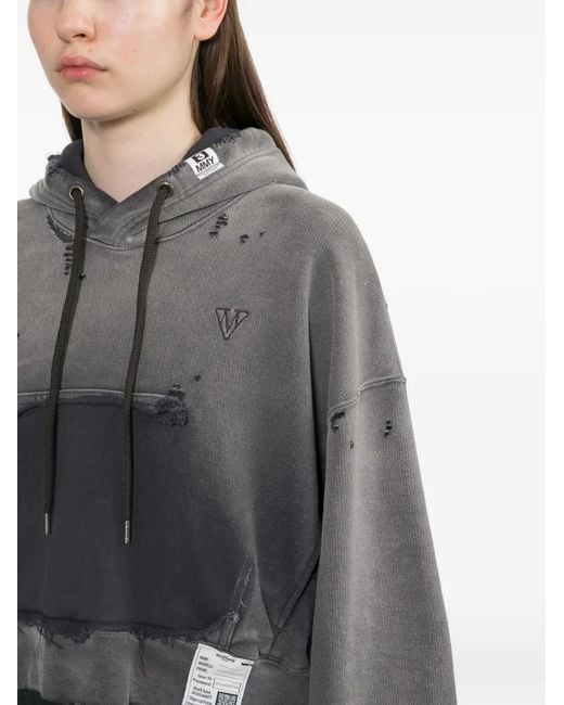 Maison Mihara Yasuhiro Black Sun Faded Like Hoodie