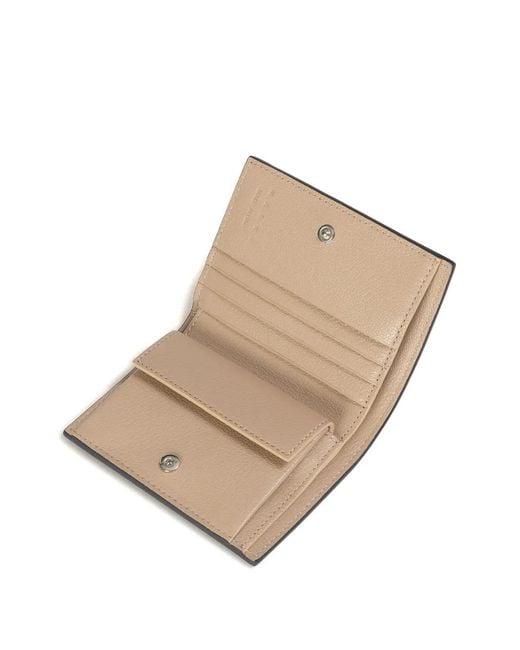 Marni Green Leather Bifold Wallet With Mending-Embroidery for men