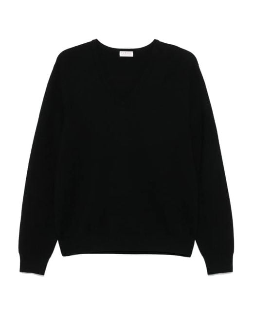 Fursac Black Wool Sweater for men