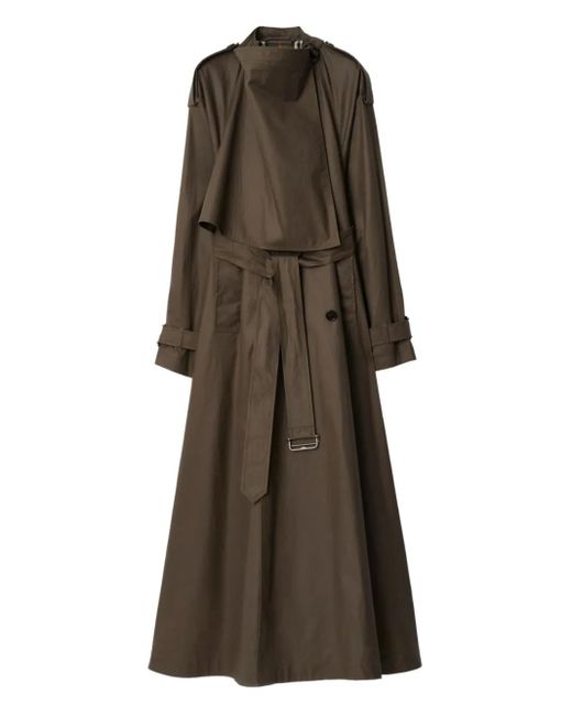 Burberry Brown Gabardine Trench Coat