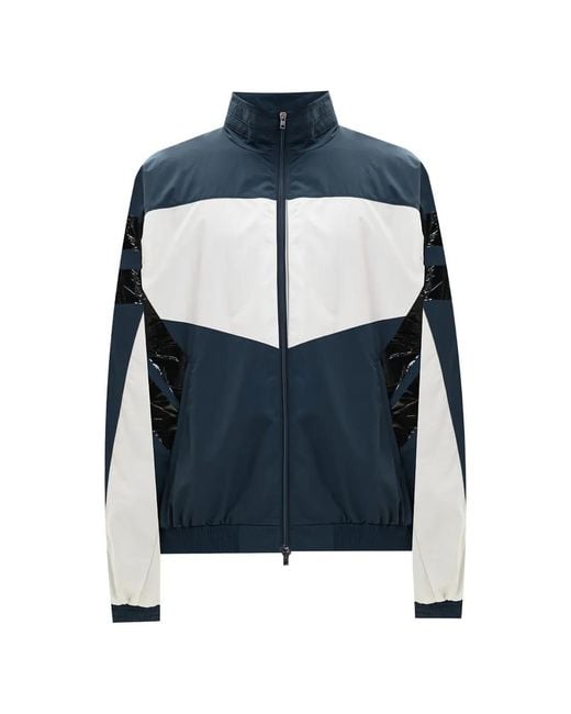 Vetements Blue Tape-Detail Colour-Block Jacket for men
