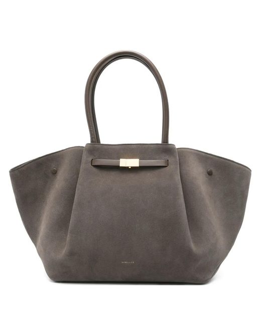 DeMellier London Gray New York Suede Tote Bag