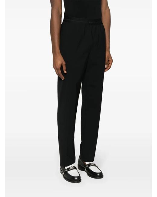 MSGM Black Trousers for men