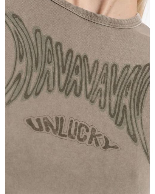 AVAVAV グラフィック クロップド Tシャツ Gray