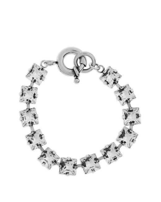 Isabel Marant Metallic Bracelet À Ornements En Cristal