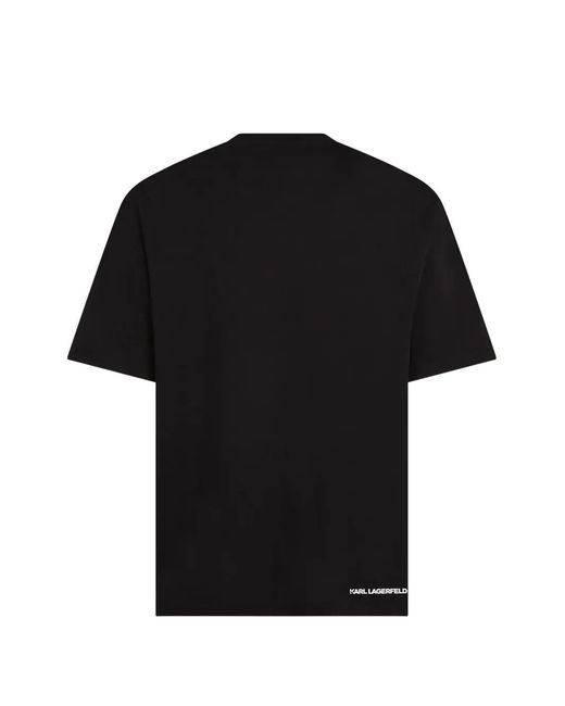 Karl Lagerfeld Black Après Ski Club T-Shirt for men