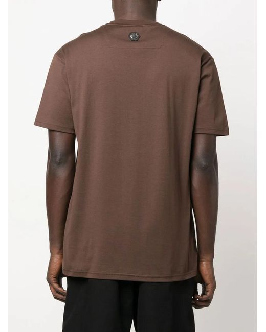 Philipp Plein Red Round Neck T-Shirt for men