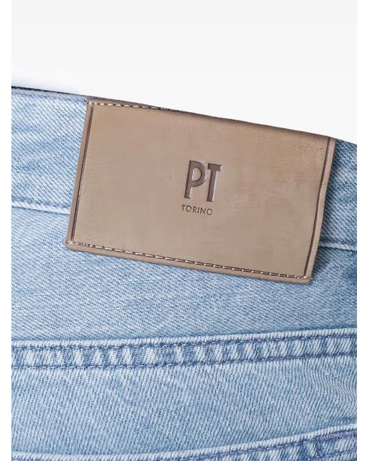 PT Torino Blue Buttoned Jeans for men