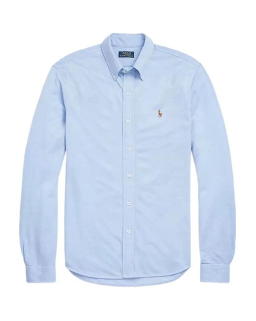 Polo Ralph Lauren Blue Long-Sleeved Shirt for men