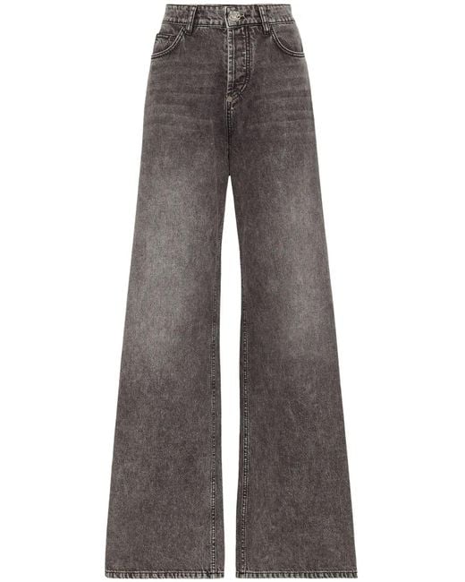 Philipp Plein Gray Skater Jeans
