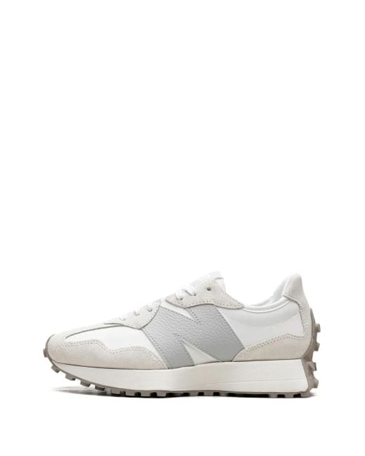 New Balance White 327 "Sea Salt/Brighton" Sneakers