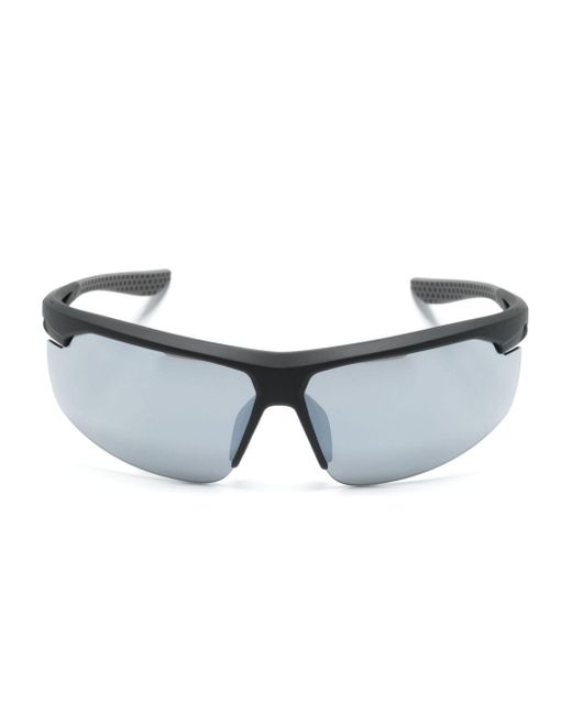 Nike Gray Windtrack Wraparound-frame Sunglasses