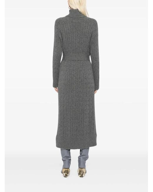 N.Peal Cashmere ロングライン ドレス Gray