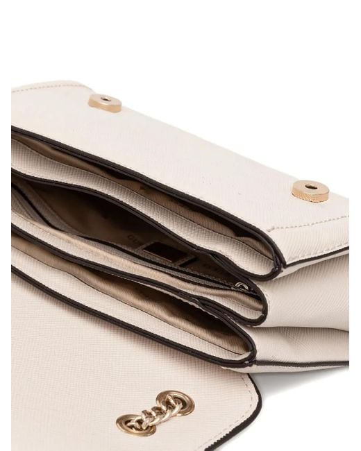 Guess Natural Noelle Logo-Plaque Tote Bag