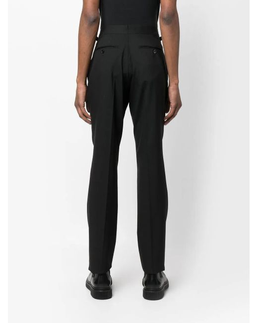 Tom Ford Black Shelton Wool Tailored Trousers for men