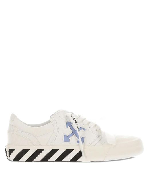 Off-White c/o Virgil Abloh White Vulcanized Undercut Arrow-Motif Sneakers