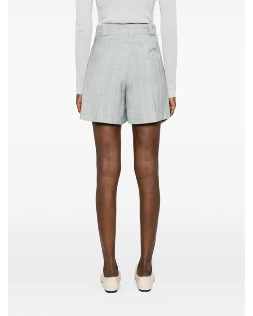 Blazé Milano White Short After You Fell À Fines Rayures