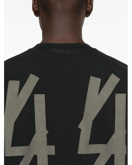 44 Label Group Black Logo-Detail T-Shirt for men