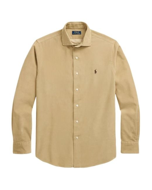 Polo Ralph Lauren Button-Down Overhemd in het Natural voor heren