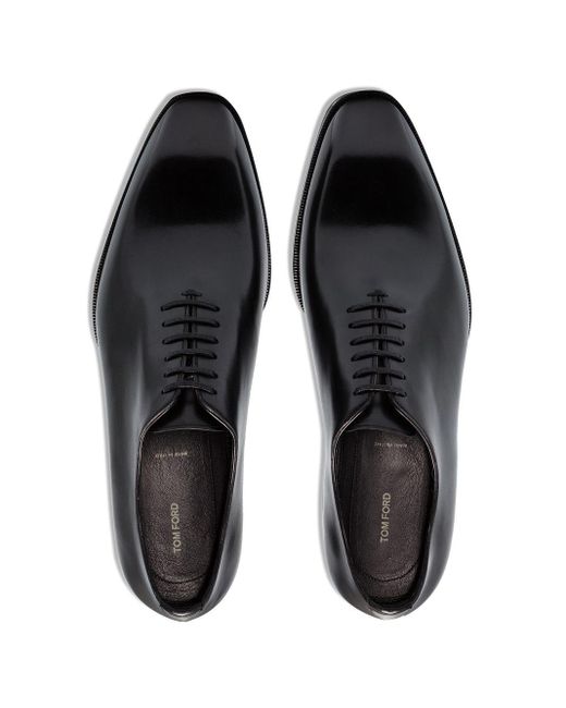 Tom Ford Leather Elken Oxford Shoes in Black for Men - Lyst