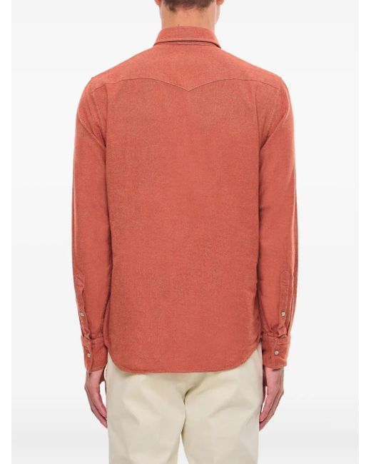 B.D. Baggies Red Button-Chest Pocket Shirt for men