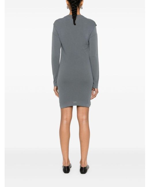 Lemaire Gray Double Layer Seamless Dress