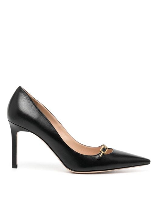 Tom Ford Black Angelina Leather Buckle Pumps