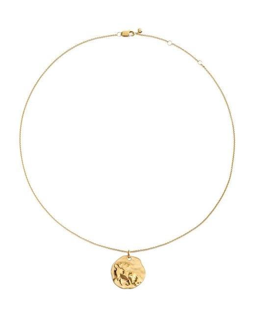Monica Vinader White Gp Zodiac Taurus Necklace