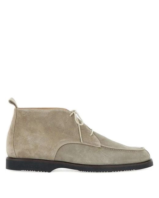 Duca Degli Abruzzi Brown Ascanio Suede Loafers for men