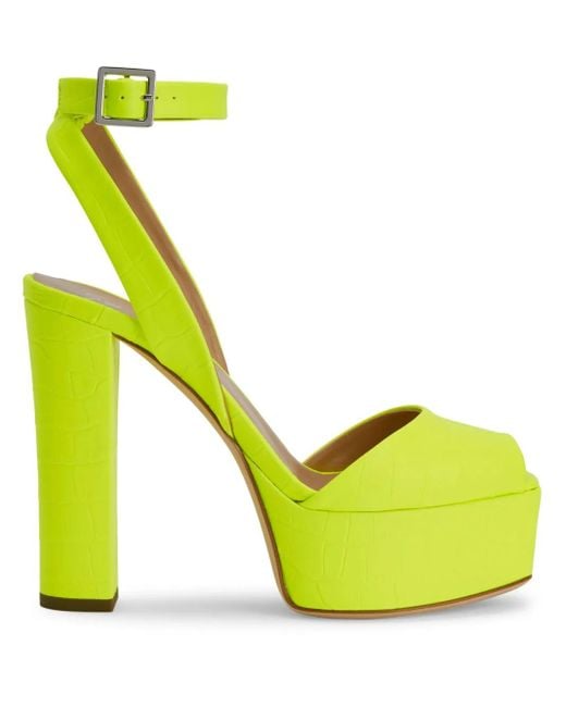 Giuseppe Zanotti Yellow 120Mm Betty Platform Sandals