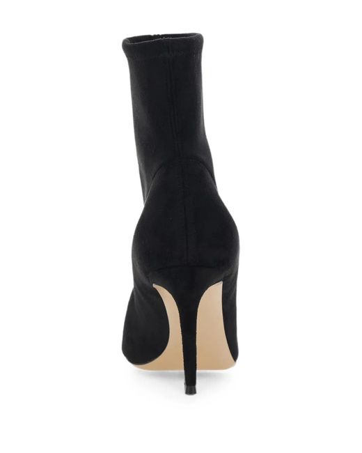 Casadei Black Pointed-Toe Stiletto-Heel Ankle Boots