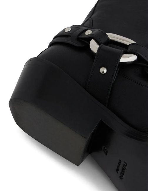 Rabanne Black Xl Link Biker Boots
