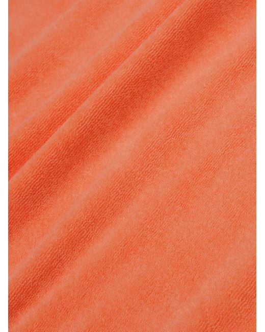 Sporty & Rich Orange Sweat Ny Tennis Club En Coton