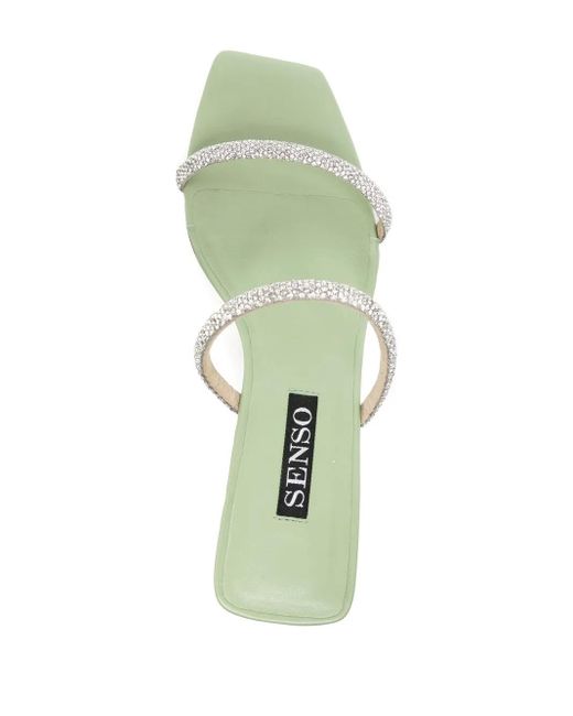 Senso White Umber I 90Mm Leather Sandals