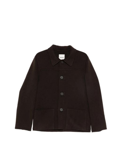 Sandro Black Button-Up Jacket for men