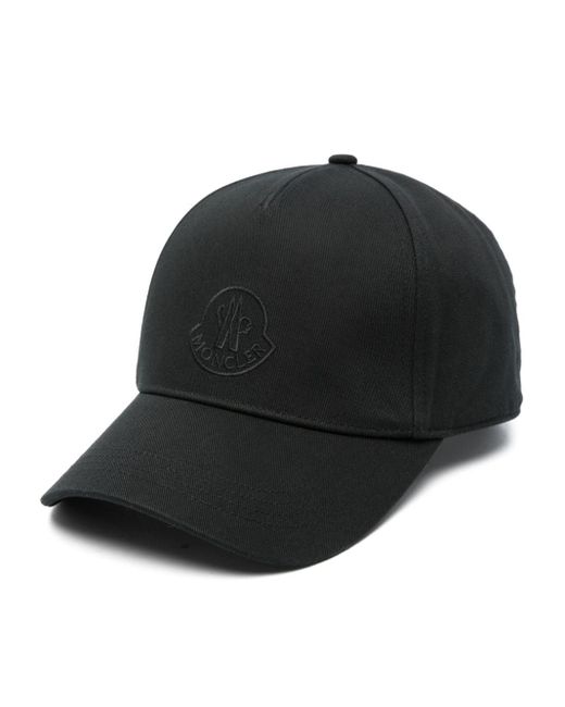 Moncler Black Logo-embroidered Baseball Cap