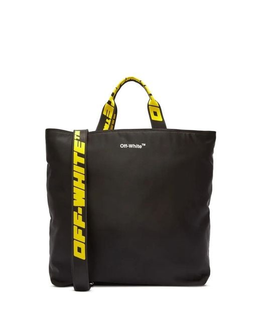 Off-White c/o Virgil Abloh Black Logo-print Tote Bag for men