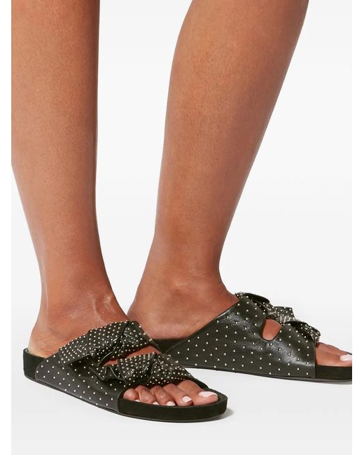 Isabel Marant Black Lennyo Bow Sandals