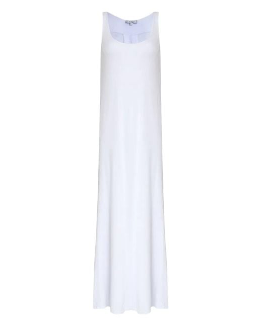 X Astrid Abito Midi Con Scollo Ampio di Amir Slama in White