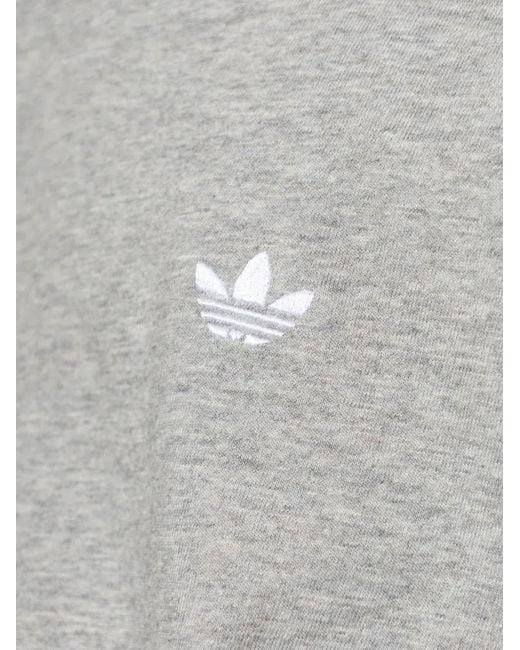 Adidas Gray Logo Short-Sleeve T-Shirt for men