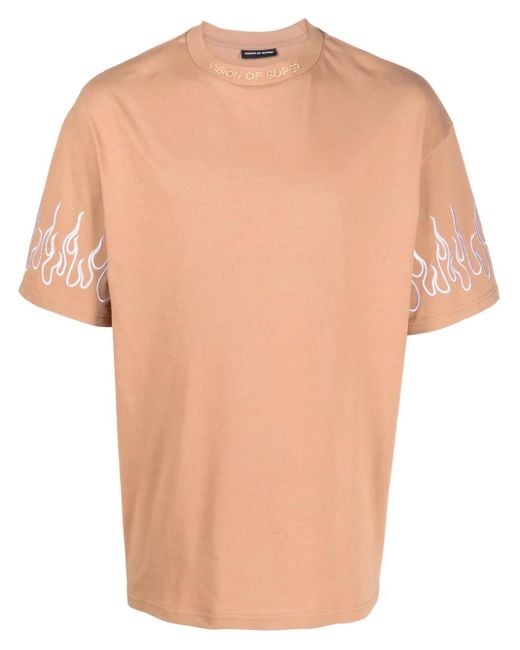 メンズ Vision Of Super エンブロイダリーtシャツ Natural