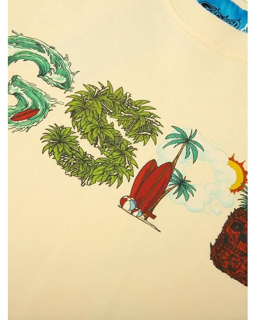 Godspeed Natural Surfs Up Graphic-Print T-Shirt for men