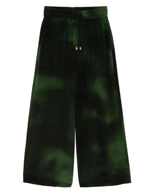 Pantalon En Soie À Coupe Ample Aje. en coloris Green