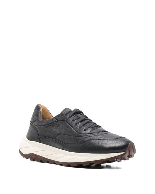 Henderson Gray Textured Sneakers for men